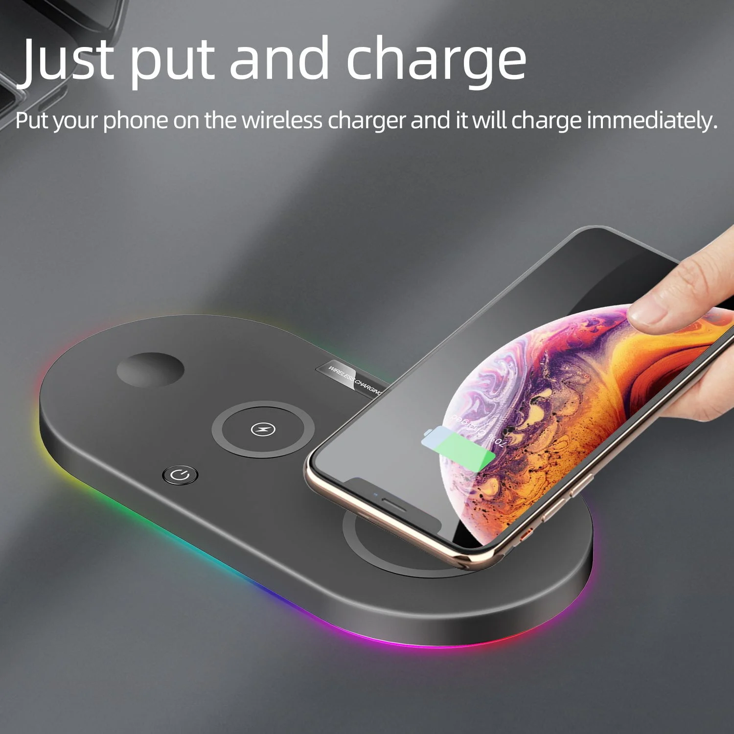 simple charging with 4 in 1 wireless charging station