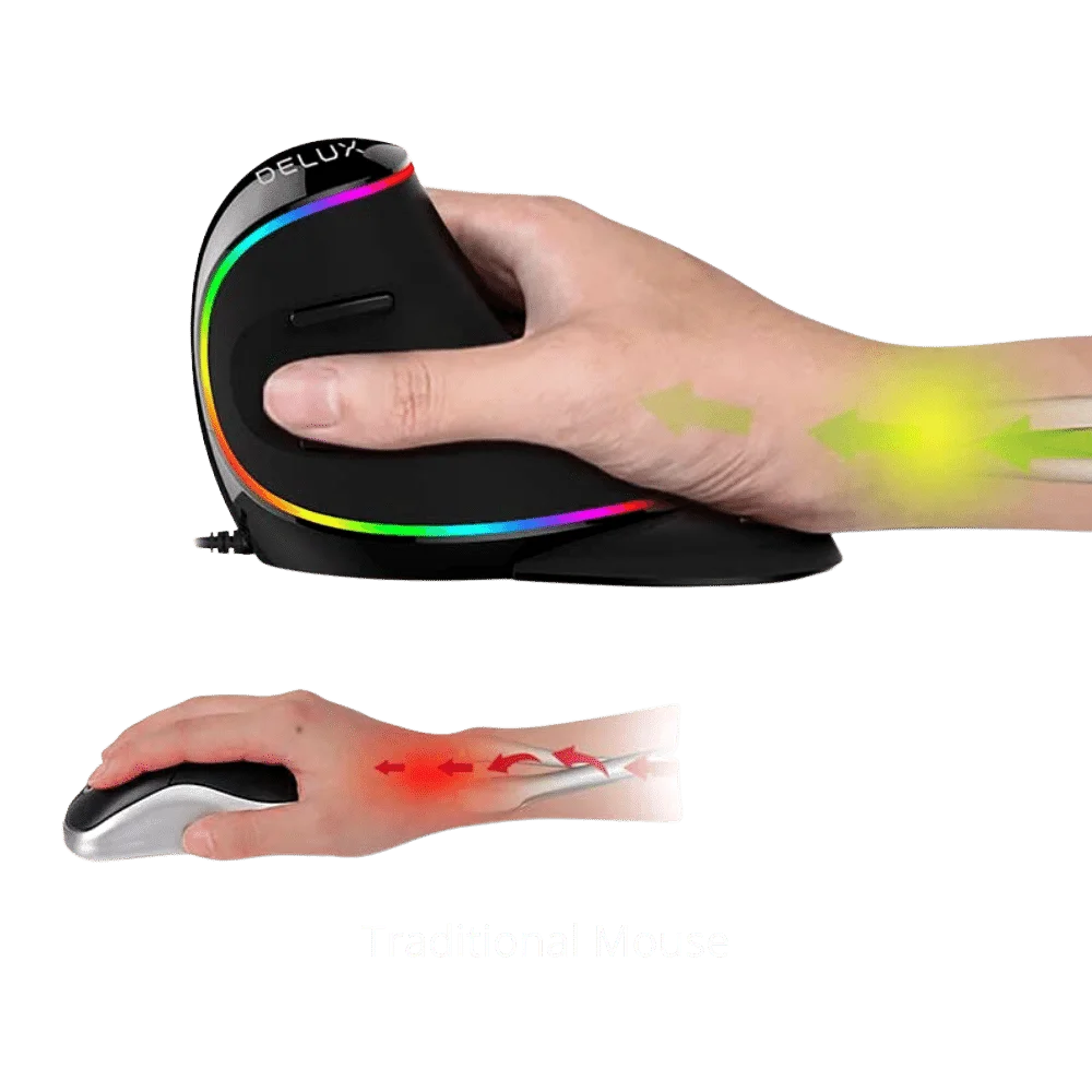 Light of Throne RGB Vertical Mouse